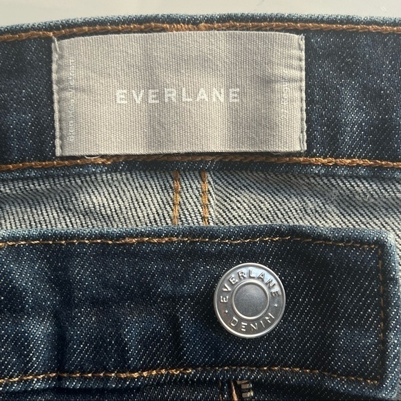 EVERLANE High Rise Jeans dark wash Indigo blue denim stretch size 27 - Picture 10 of 10